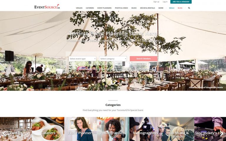 EventSource Project Homepage Look