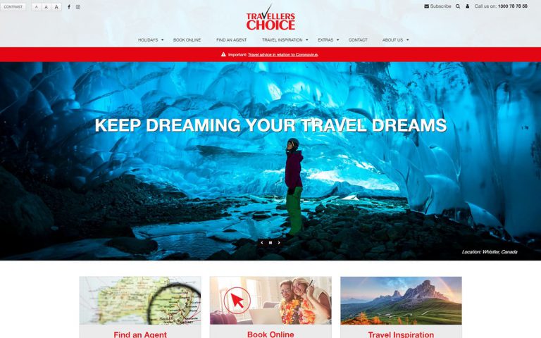 IBC Digital Travellers Choice Homepage Look