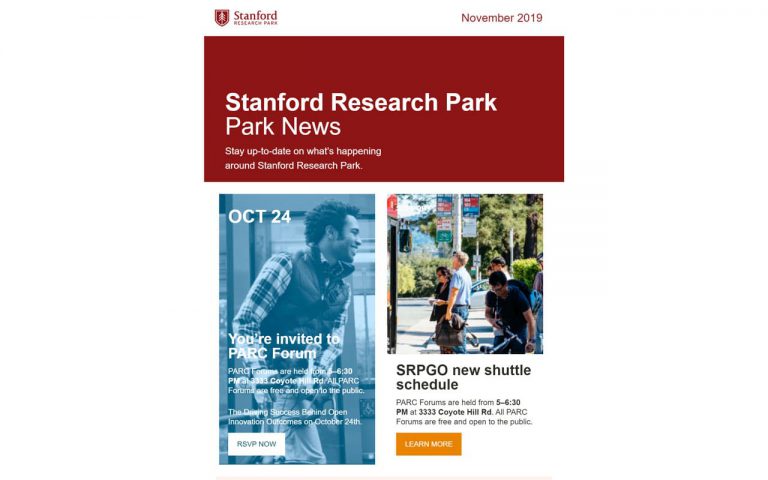Stanford University Email Templates Sample 6